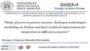 Study of power-to-power systems: hydrogen technologies modelling on Python and their technical improvement for integration in different scenarios